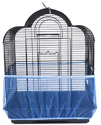 

Bird Cage Cover Stretchy Nylon Parrot Cage Seed Catcher Mesh Net Cover Shell Skirt Guard Bird Cage Accessories