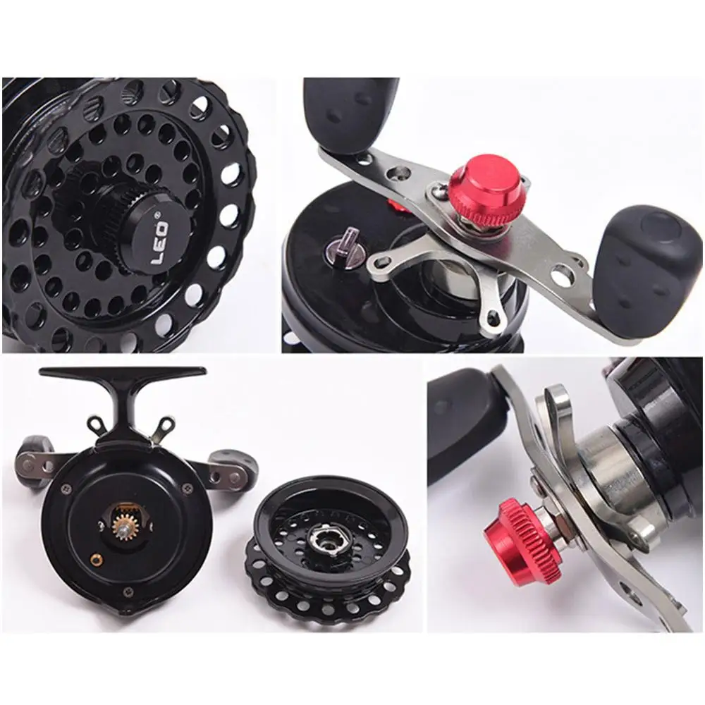 Катушка для ловли нахлыстом из алюминиевого сплава 4 + 1BB 2 6: 1 65 мм с высокой ножкой