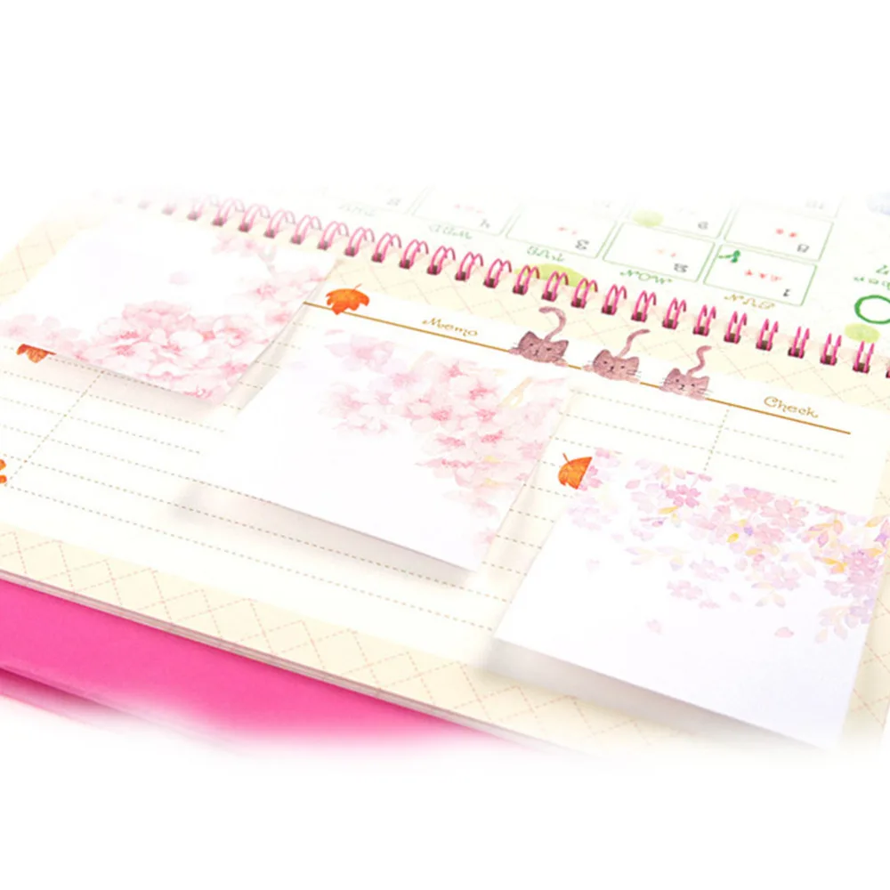 

Romantic Cherry Notes Sticky Paper Lovely Message Notes Notepad Writing Pads For Gift School Supplies Stationery (Cherry Blossom