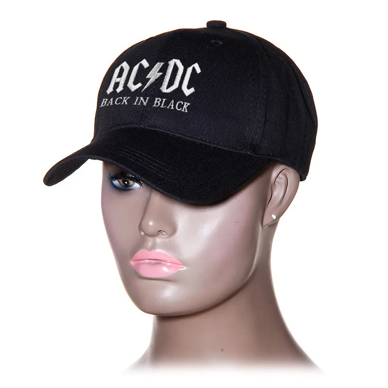 Новинка, бейсболка с полосами AC/DC, кепка в стиле рок, хип-хоп, Мужская бейсболка acdc, Кепка с вышитыми буквами, Повседневная шляпа для диджея, рок, папы, Прямая поставка