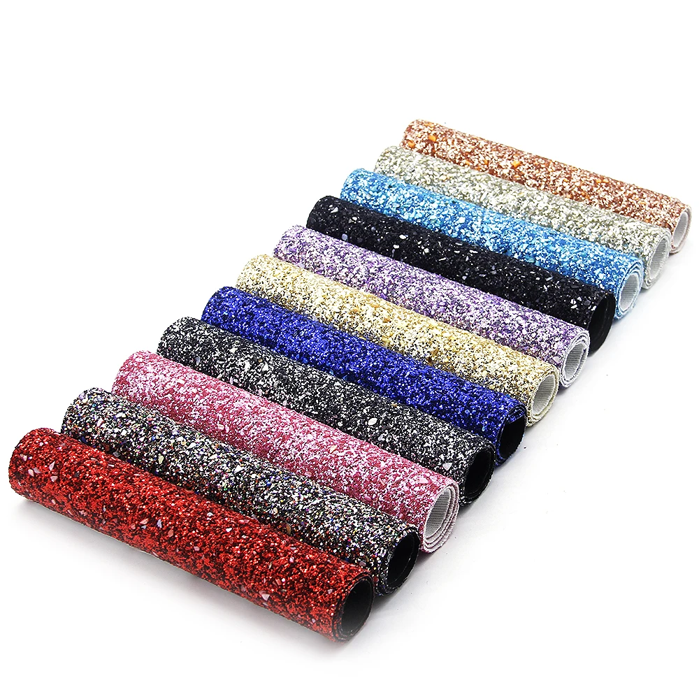 

30*140cm Glitter Faux Synthetic Leather Fabric for Bow Bag Shoes Crafts DIY Sewing Clothing Handmade Material,1Yc10141