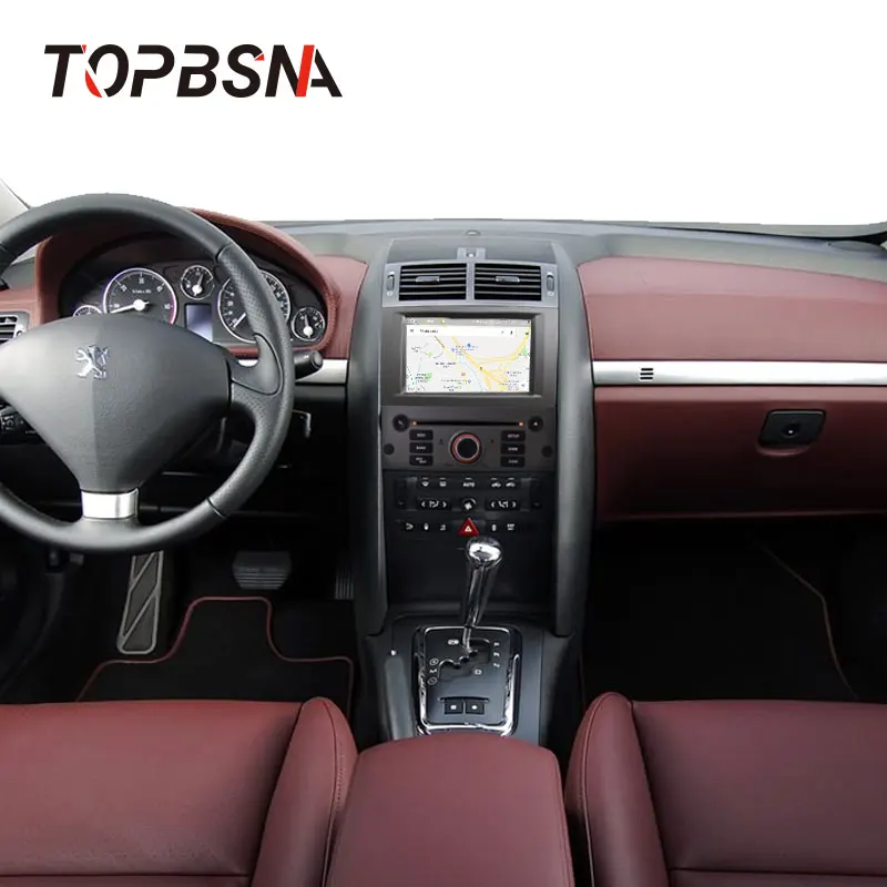 TOPBSNA Android 9,0 автомобильный dvd-плеер для peugeot 407 2004-2010 wifi автомобильный мультимедийный плеер 1 Din gps Navi Радио автомобильный стерео