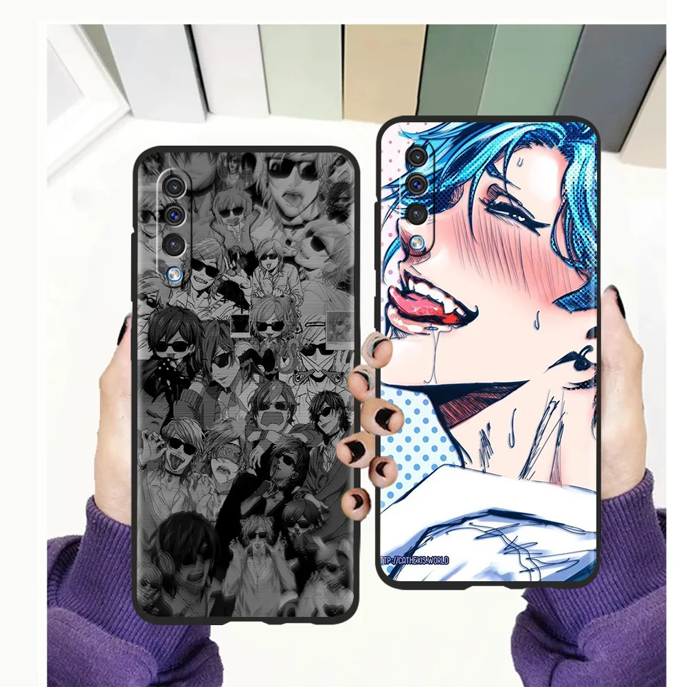 

Anime Yarichin Club Phone Case for Samsung Galaxy A12 A22 A02 A03 A03S A50 A70 A40 A10 A20 A30 Luxury Silicone Soft Cover Coque