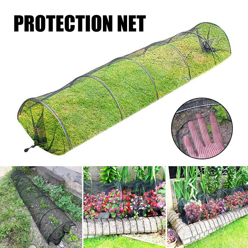 

Plant Grow Tunnel Netting Garden Plants Fruit Trees Protective Net Against Birds Deer Reusable and Durable TN88