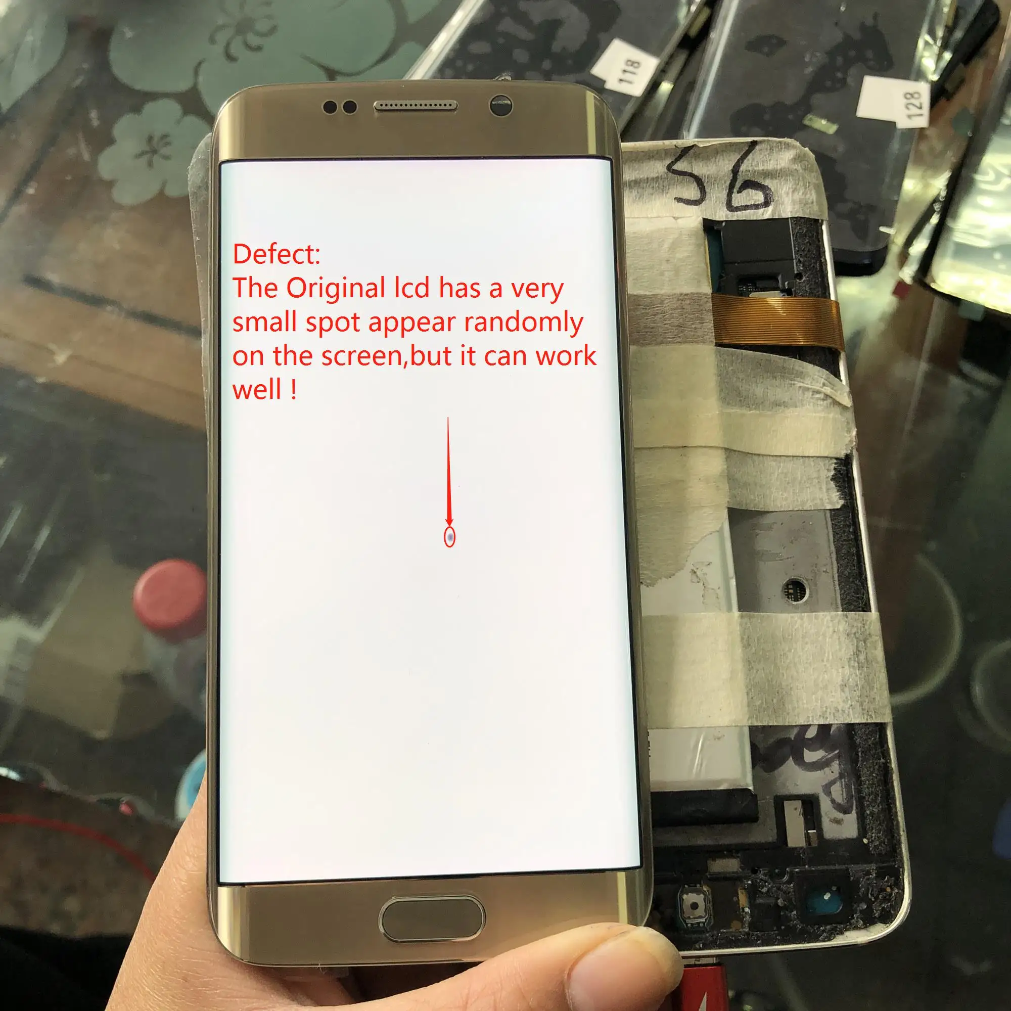 ЖК дисплей и дигитайзер сенсорного экрана в сборе для Samsung Galaxy S6 Edge G925 G925F