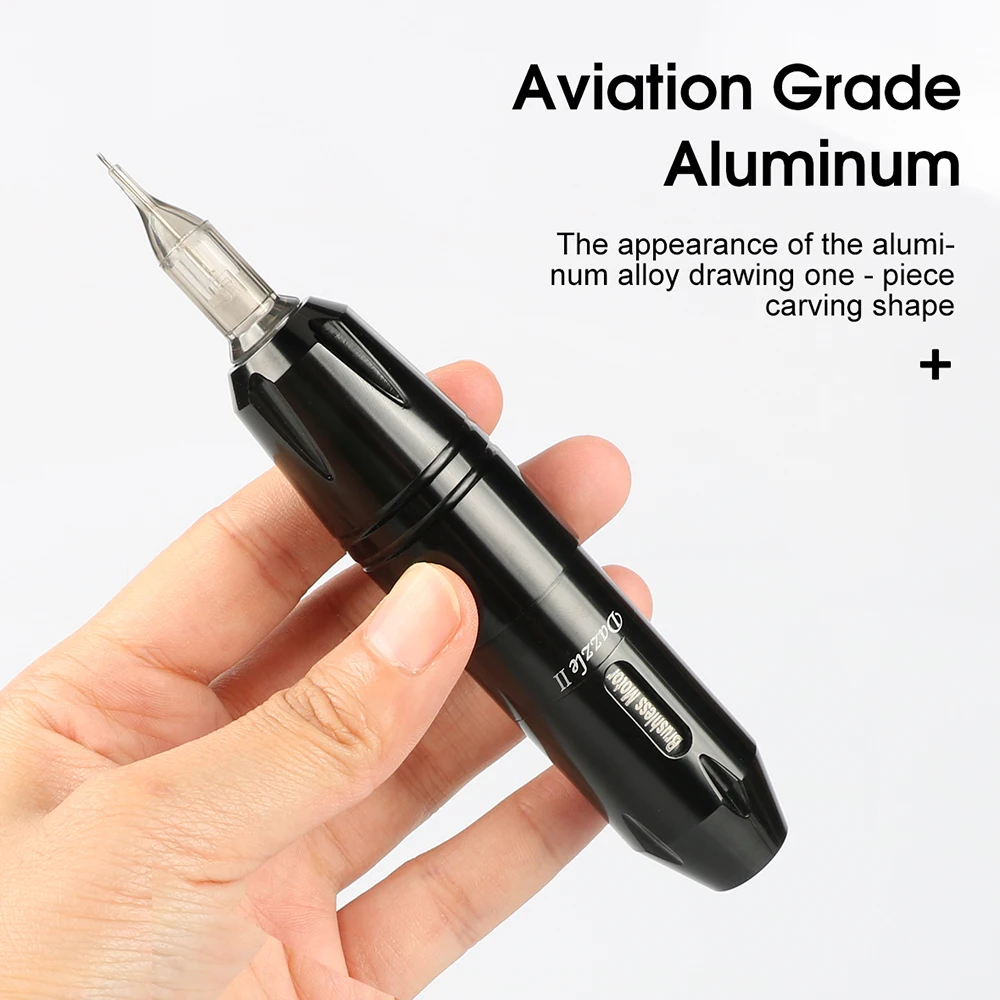 

Новейший мотор тату ручка роторная тату машина Алюминиевый сплав тату пистолет оборудование для полу Перманентный микроблейдинг макияж