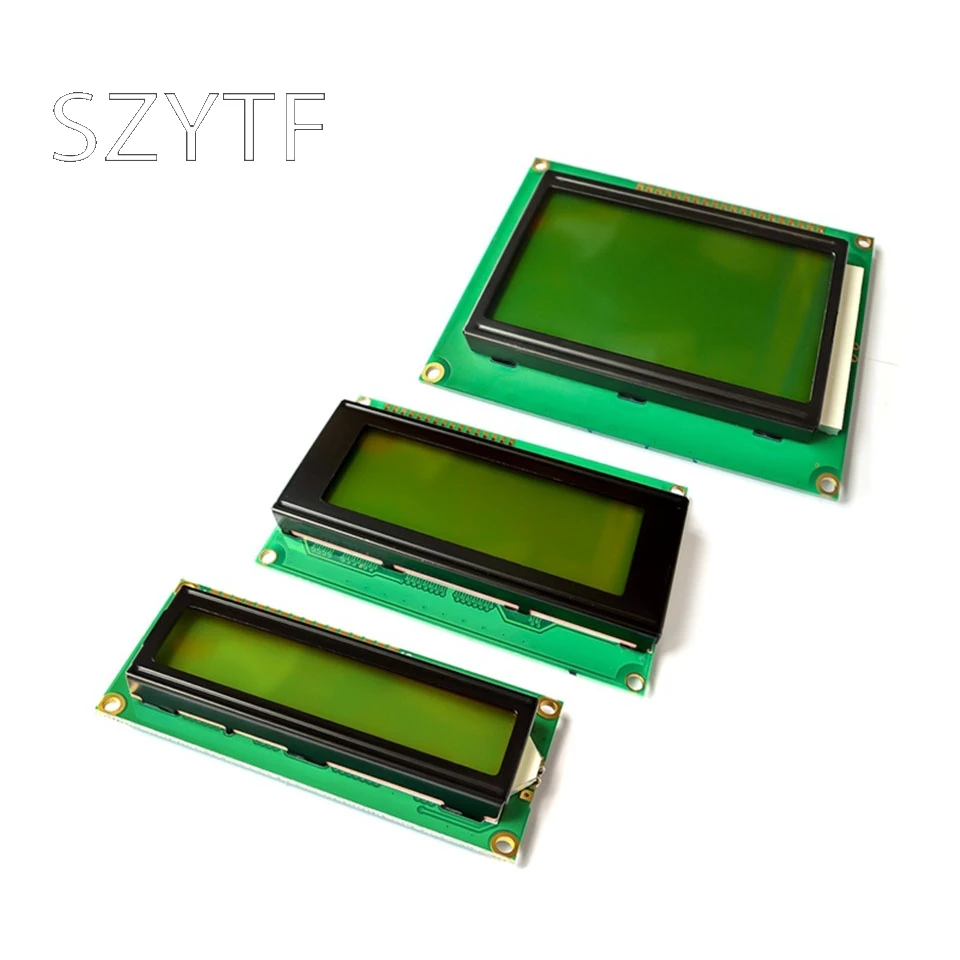 Синий/желто зеленый экран 1602A/2004A/12864B ЖК 5V lcd с подсветкой IIC/iec|ЖК-модули| |