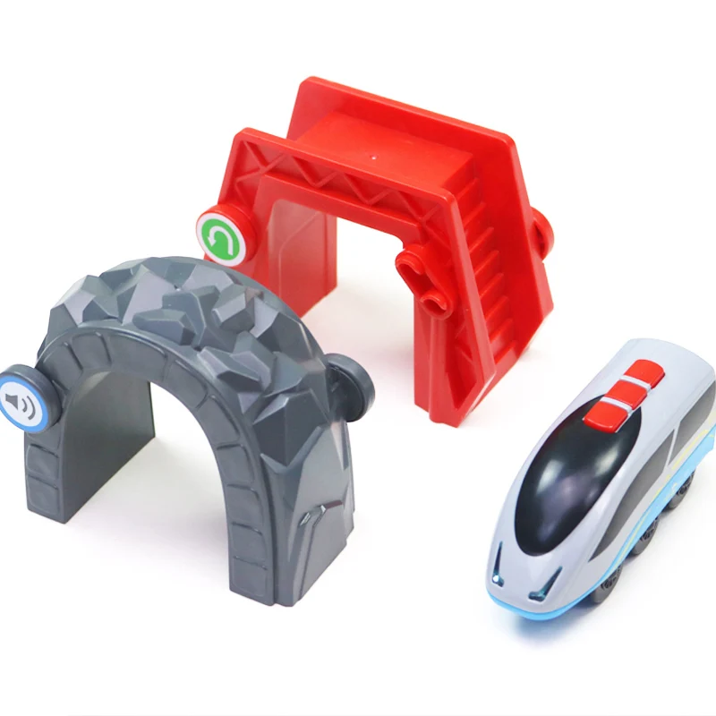 Игрушечный автомобиль Brio Train для игрушечного трека синий красный комбинация