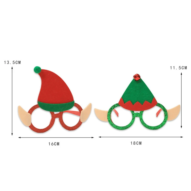 

Christmas Decorations Cartoon Fairy Glasses Christmas Party Atmosphere Props For Kids Adult Photo Props Xmas Party Decor Gift