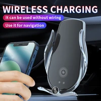 15w car phone support wireless charger auto holder stand stents infrared electric automatic induction for all mobile phones