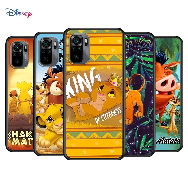 

Disney Cartoon Animation The Lion King For Xiaomi Redmi Note 10S 10 9T 9S 9 8T 8 7S 7 6 5A 5 Pro Max TPU Silicone Phone Case