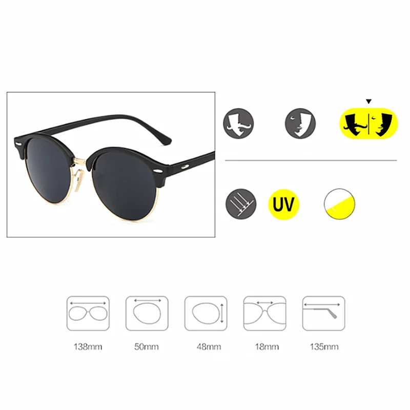 Солнцезащитные очки кошачий глаз для мужчин и женщин модные популярные вождения