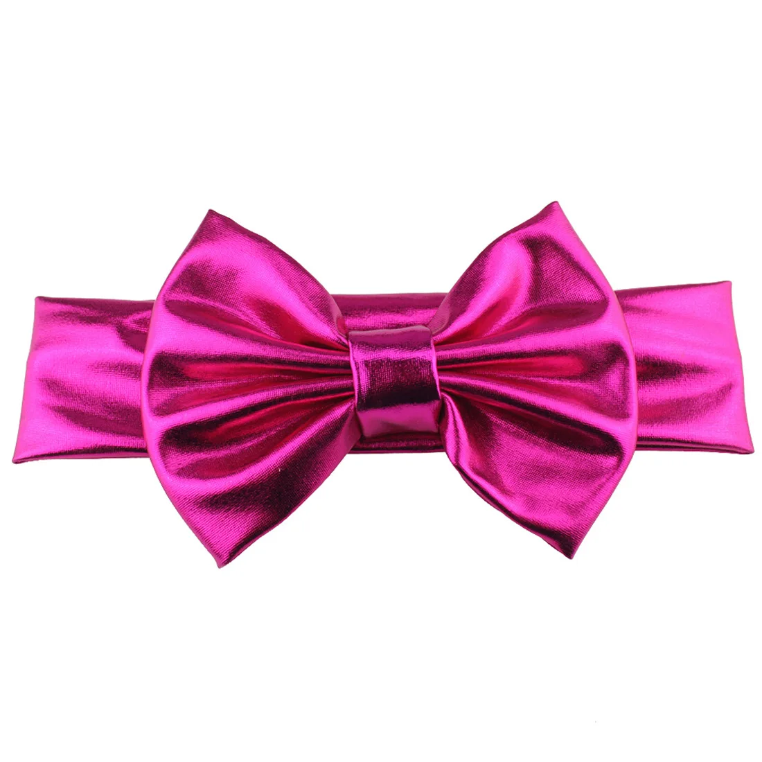 

5PCS 5''Inch Spring Summer Hair accessories headband children bronzing bow Headwear Hair Band Bowknot For Birthday Party Gift