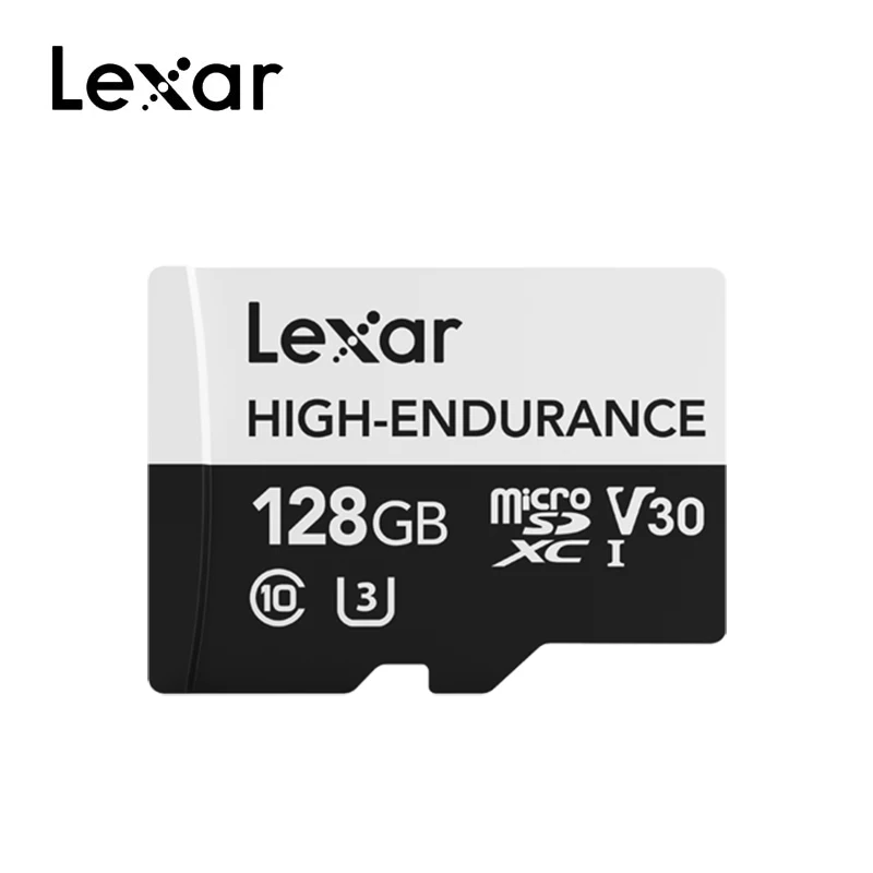 128 ГБ Lexar высокая выносливость Micro SD карта 32 Гб 64 Гб 128 ГБ V10 V30 SDHC SDXC C10 карта памяти Microsd карта для хранения видео - Емкость: 128 ГБ