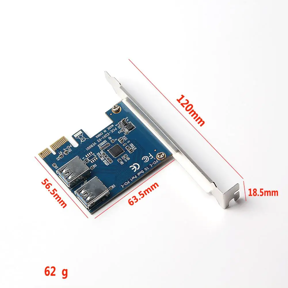BEESCLOVER 2 порта PCI-E к USB 3 0 концентратор 5 Гбит/с адаптер расширения для настольных