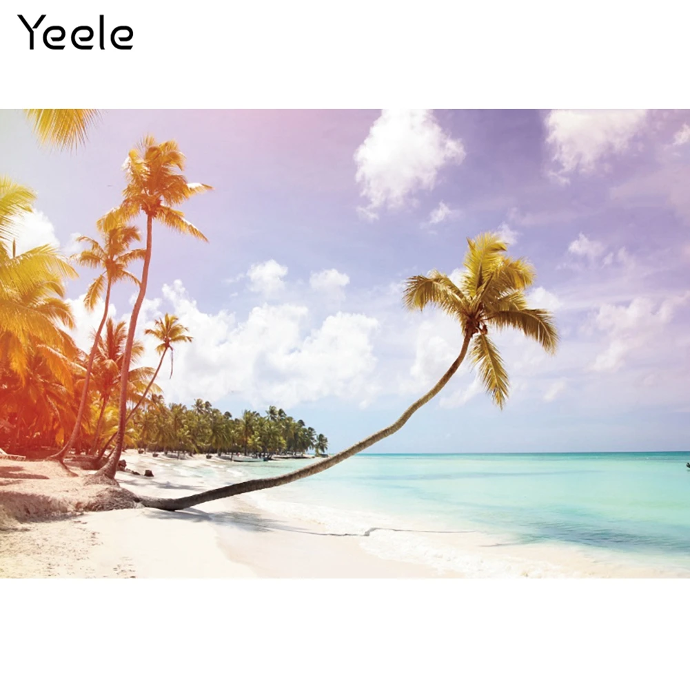 

Летний праздничный фон Yeele, декор комнаты, Приморская ладонь, фон с деревом, день рождения, фото для фотостудии, реквизит для съемок