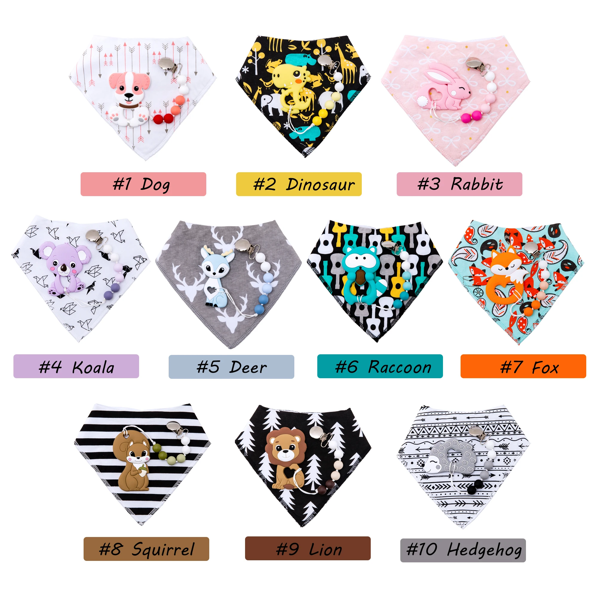 1 шт. силиконовый Прорезыватель для зубов Треугольники Шарф Для Вытирания слюней