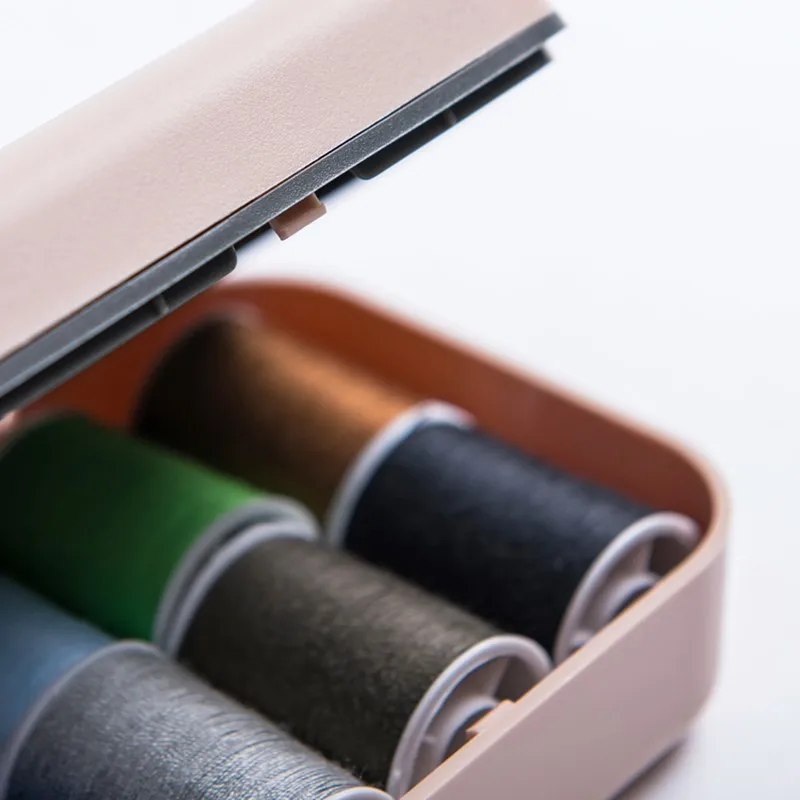 Двухслойная коробка для шитья DIY ящик хранения ниток Швейные аксессуары