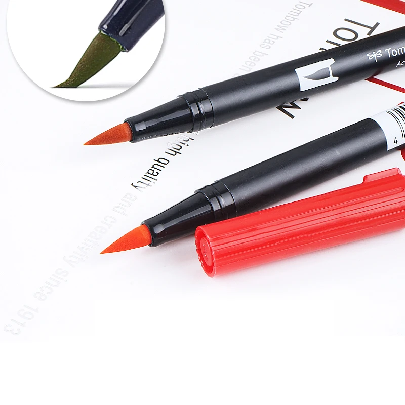 Japan TOMBOW AB-T 1pc 96 Colors Art Double Heads Brush Marke