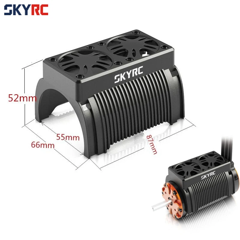 SKYRC 55 мм двойной вентилятор охлаждения бесщеточный радиатор 5 в с корпусом для RC 1/5