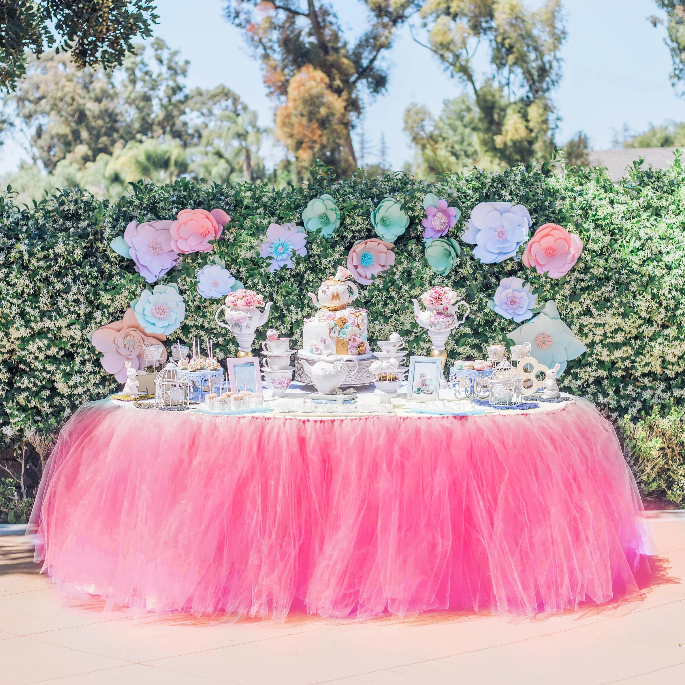 Юбка пачка для стола тюлевые скатерти и салфетки Рождественский Декор