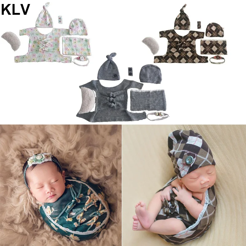 7 шт./компл. реквизит для фотосъемки новорожденных цветочные бантики детские