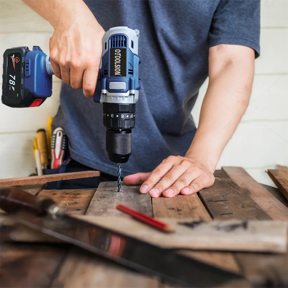 Ударная дрель 21 в 13 мм отвертка электрическая электроинструменты аккумуляторная