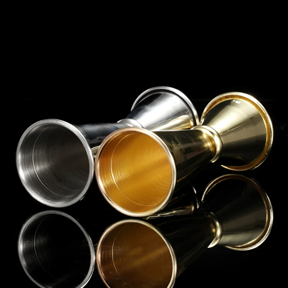 Коктейль весы чашки Кухня Нержавеющая сталь покрытие двойной головкой унция