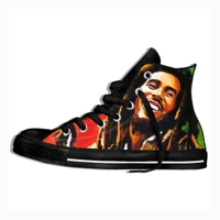 mens designer shoes custom print bob marley images breathable outdoor trainer sneakers custom male shoes