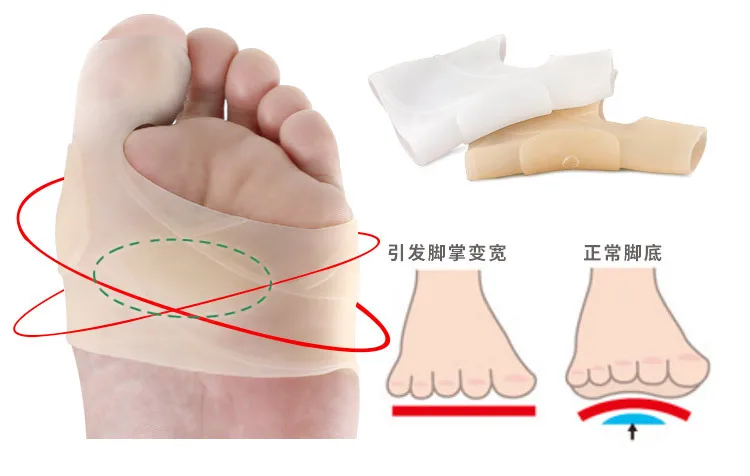 

1Pair Big Bone Orthopedic Bunion Correction Pedicure Socks Silicone Hallux Valgus Corrector Braces Toes Separator Feet Care