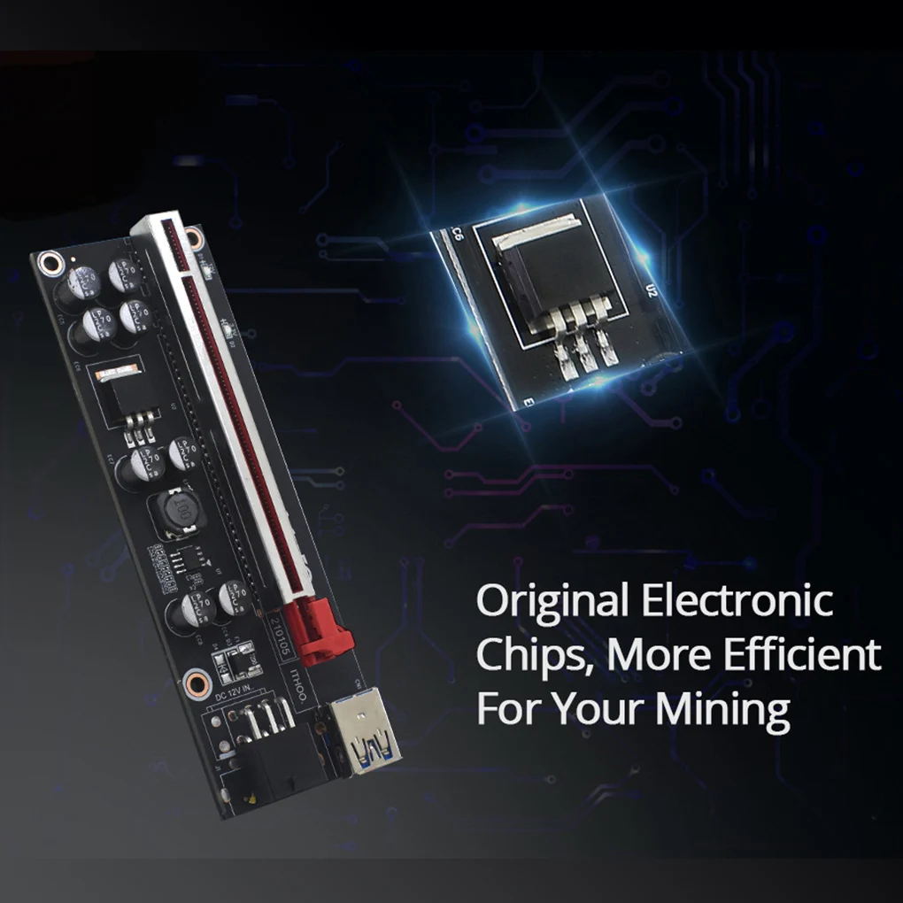 Verkaufen 30/50 Stücke VER009S Plus PCI-E Riser Karte PCI Express 1X Zu 16X USB 3,0 Kabel SATA Zu 6Pin Stecker Für Graphics Grafikkarte