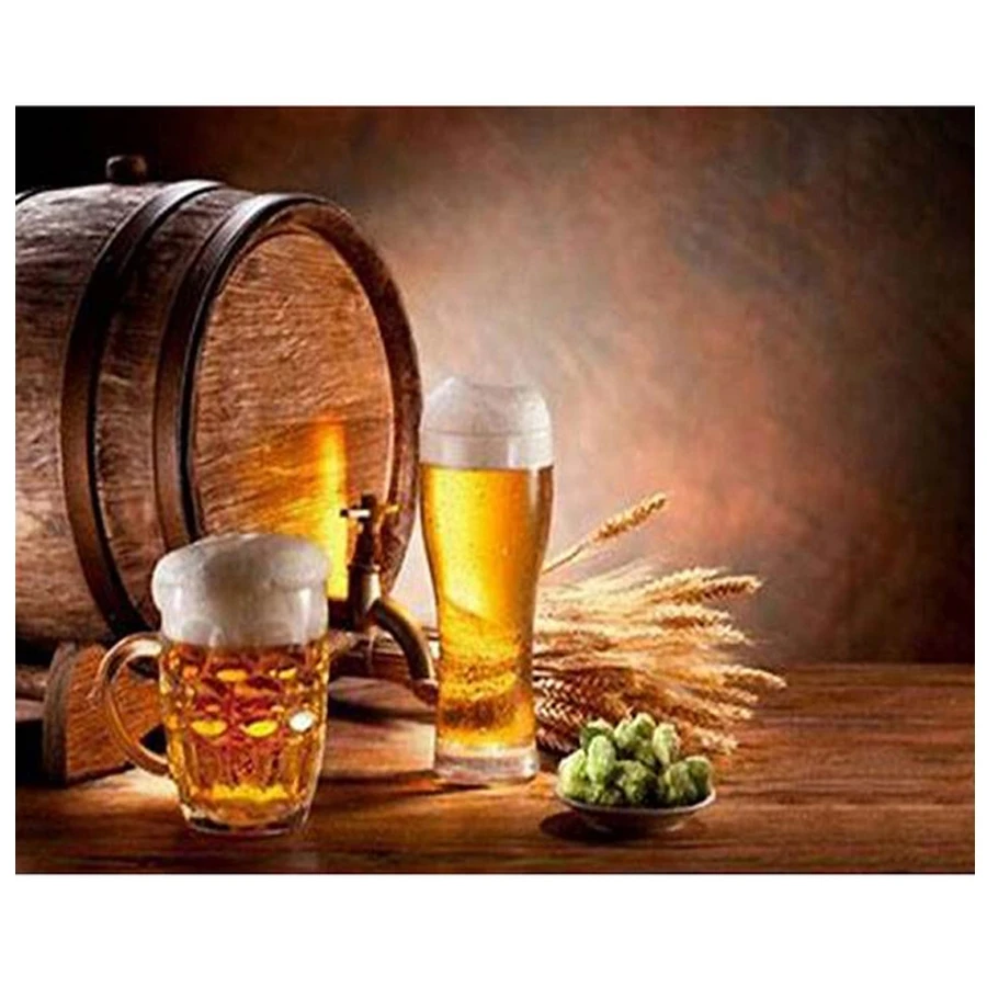 Полный квадратный Круглый Алмаз живопись пиво Алмазная вышивка наборы 5d