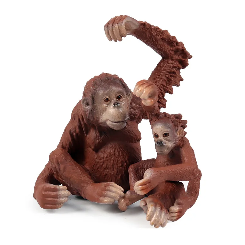 

Sloth Orangutan Chimpanzee Gorilla Gibbon Monkey Animal Model Figurine Home Decor Miniature Fairy Garden Decoration Accessories