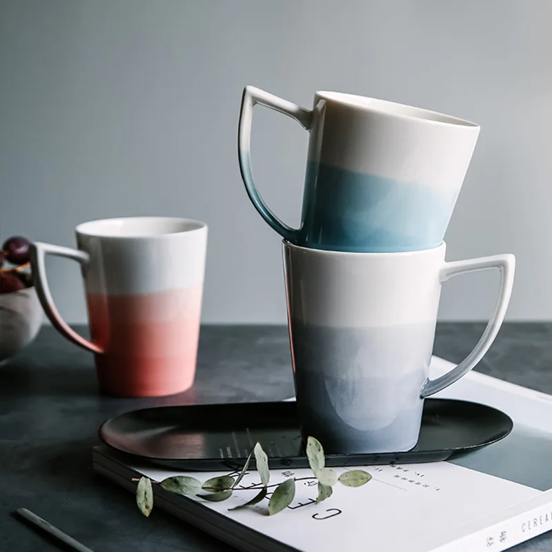 Креативные минималистичные кружки FANCITY керамические чашки офисные для воды