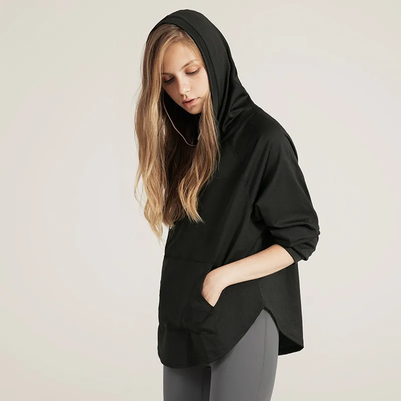 Толстовка женская с капюшоном уютный пуловер карманами кенгуру толстая