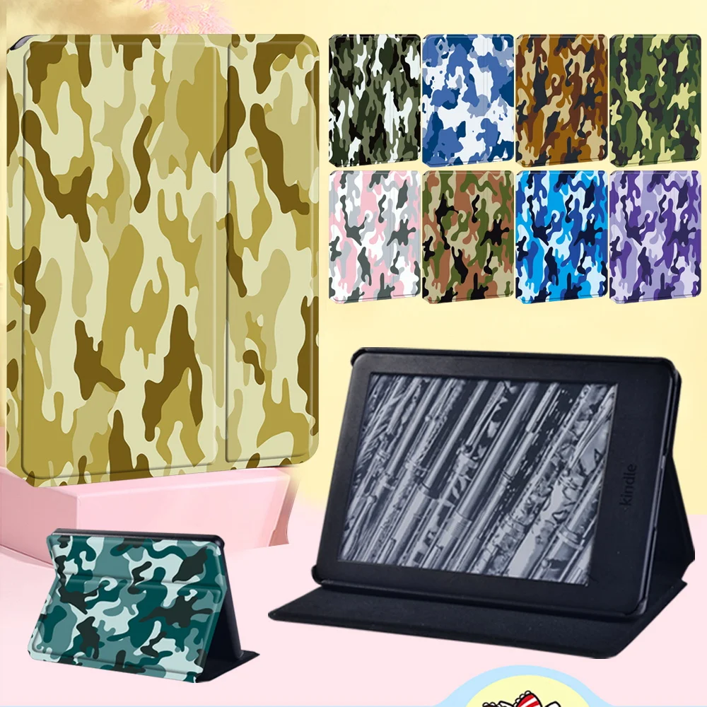 

For Amazon Kindle EReader Paperwhite (5/6/7/10th Gen) Drop Resistance Cover Case for Kindle(8th/10th Gen) Camouflage Tablet Case