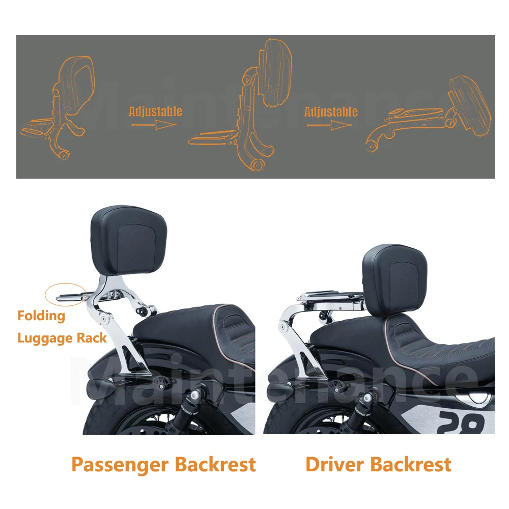 Наборы для крепления и спинки мотоцикла многофункциональная спинка пассажира