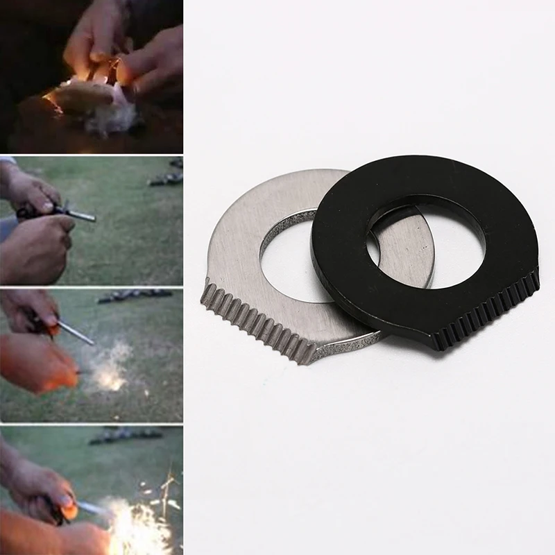 Useful Outdoor Survival Magnesium Flint Scraper Stone Fire Starter Lighter Camping | Спорт и развлечения