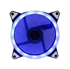 Охлаждающий вентилятор для ПК, светодиодный, синий по контуру, 120 мм