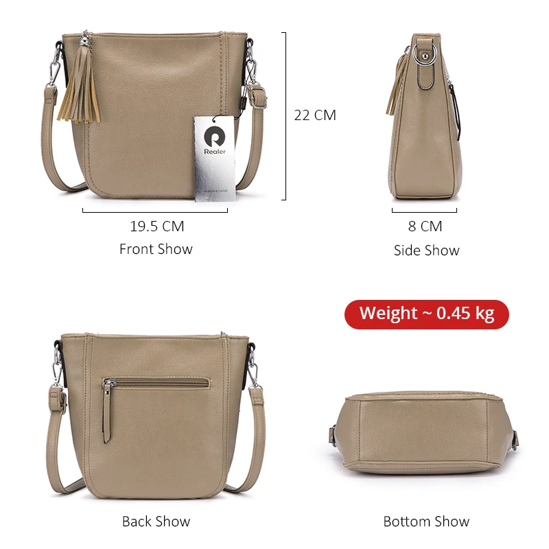 REALER женская сумка через плечо сумки для женщин 2019 роскошные наплечные женские на