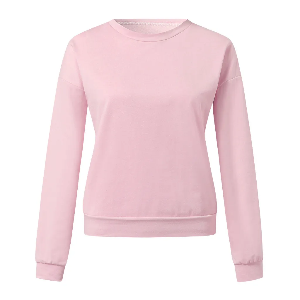 Толстовки унисекс Модный Дикий теплый повседневный свитшот с круглым вырезом и