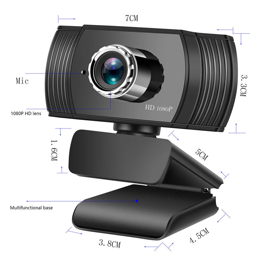 

VODOOL A15 2MP 1080P HD Auto Focus USB Webcam Video Online Education Computer Web Cam Camera With Microphone For Desktop Laptop