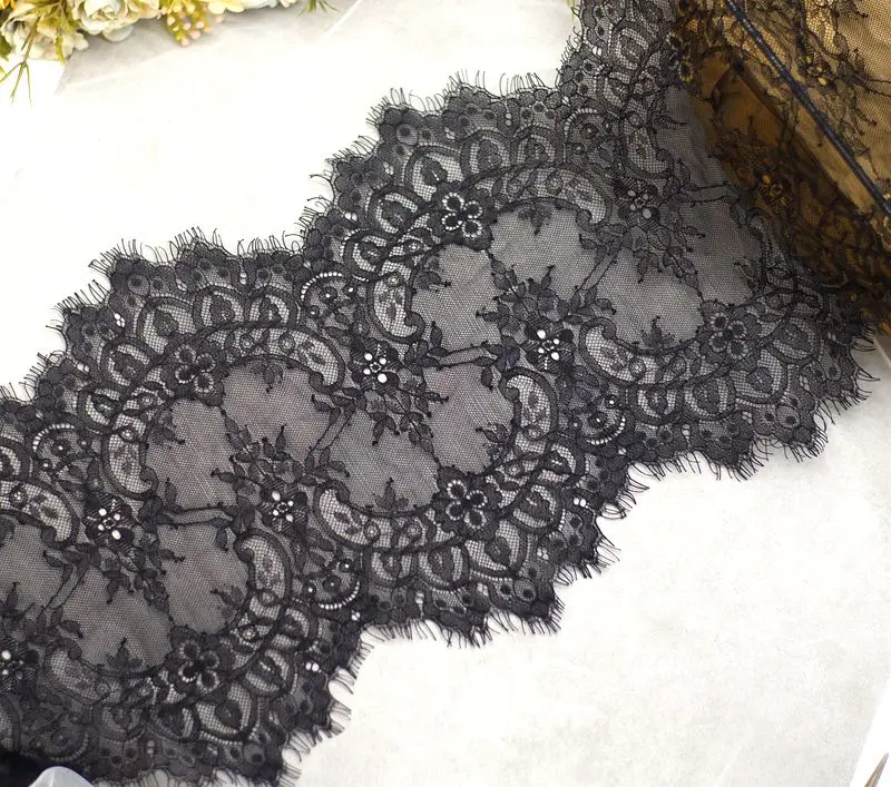 Кружевная ткань для наращивания ресниц Ширина 23 см длина тюля аксессуары свадьбы