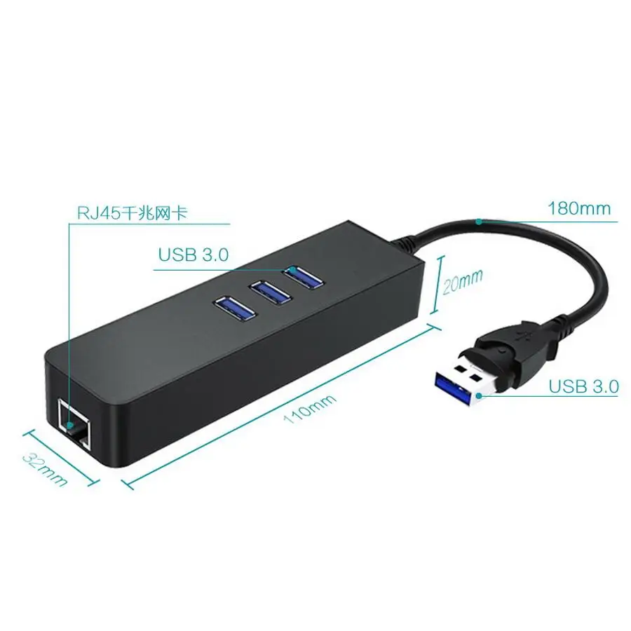 20 шт. USB хаб с 3 портами 0 10/100 Мбит/с|Беспроводные адаптеры| |