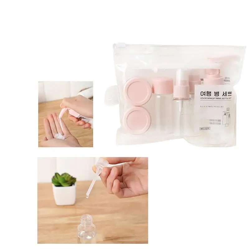 9 шт. в наборе пустые трубки косметический крем дорожные лосьоны упаковка пустая