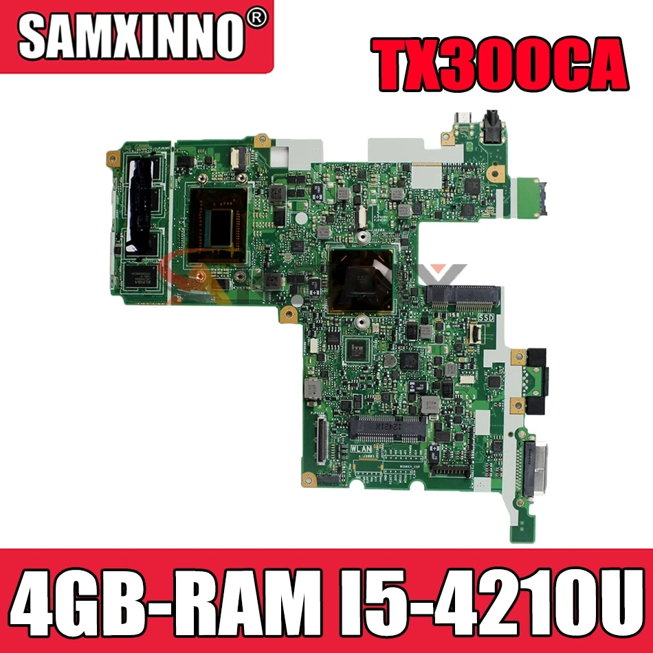 

Akemy TX300CA материнская плата для ноутбука ASUS TransBook TX300CA TX300C оригинальная материнская плата 4GB-RAM I5-4210U Процессор