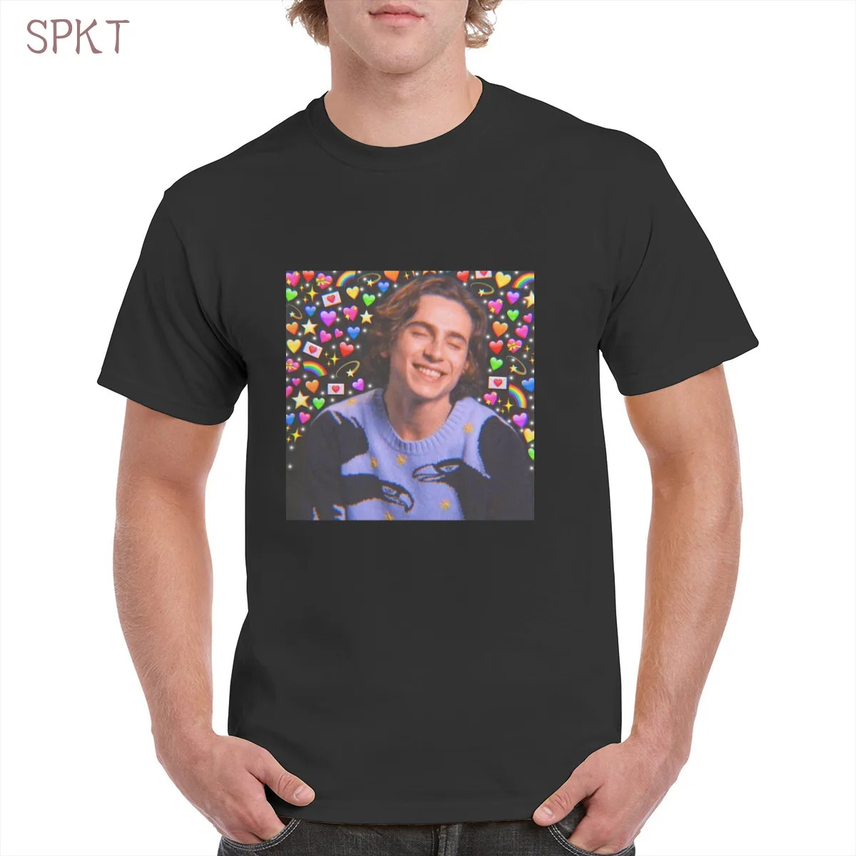 

Timothee chalamet Call Me By Your Name Retro wear 100%Cotton Tshirt Top Harajuku Aesthetic Tshirt Oversized clothes Female/Man