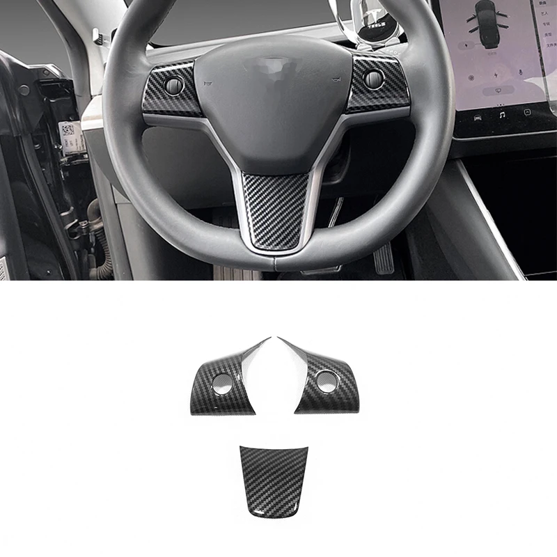 Кнопка управления на руль для Tesla Model3 Model 3 2017 2018 2019 2020 ABS углеродное
