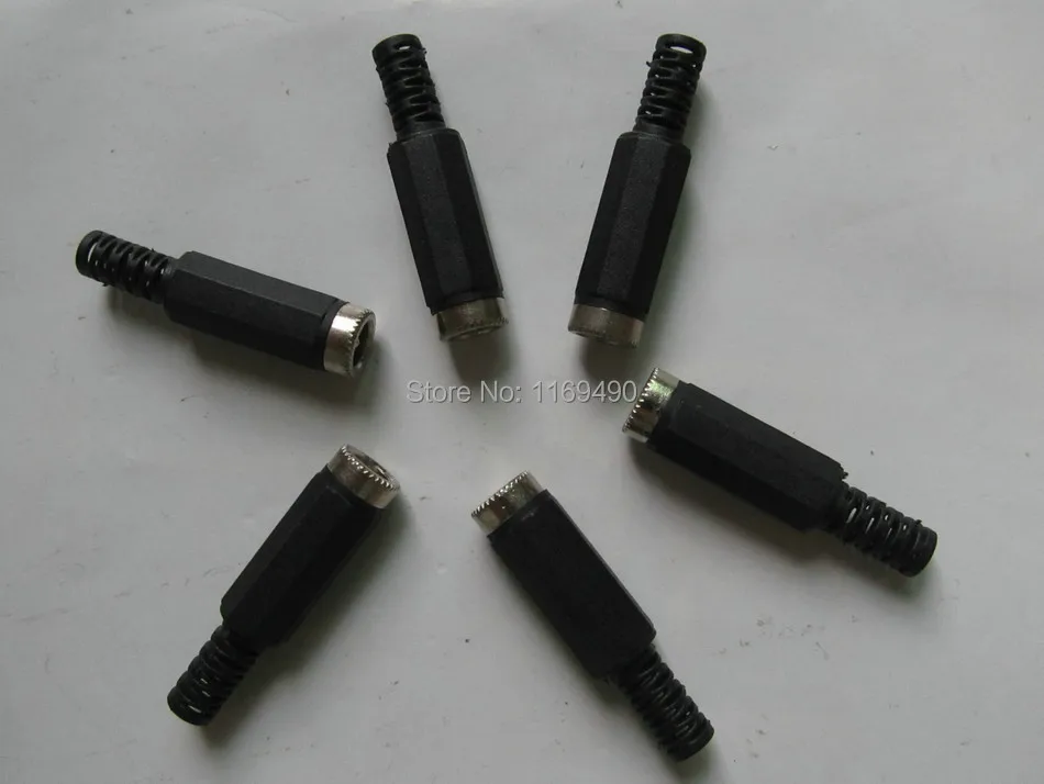 

( 100 pcs / lot ) Good DIY DC Jack 5.5mmx2.1mm Female Connector Power Charger plug Cables welding line plug . Tracking Number