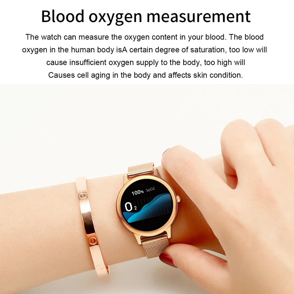 

Fashion Women Smart watch IP68 Waterproof GPS Tracker DIY Face Heart Rate Fashion Smartwatch For Android IOS VS KW10